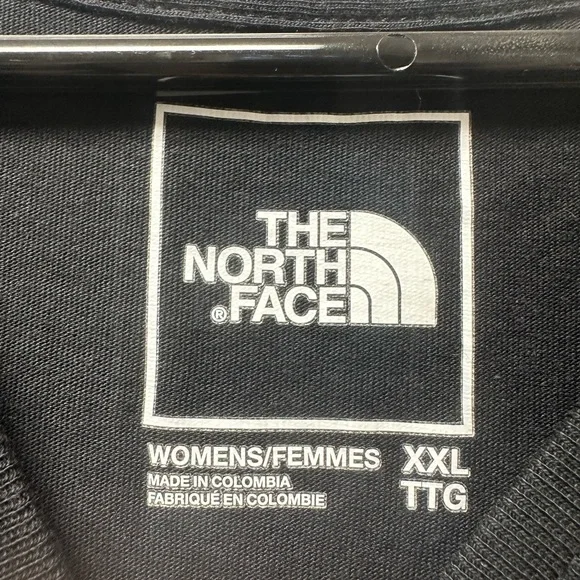 The North Face Womens T-Shirt Dress Black Pockets Short Sleeve Crew Neck Sz 2XL - Picture 5 of 14